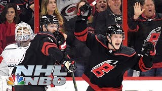 NHL Stanley Cup Playoffs 2019 Capitals vs Hurricanes  Game 3 Highlights  NBC Sports [upl. by Brian300]