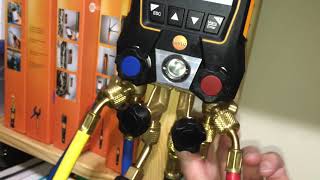 Testo 557S vacuum decay test using the Bluetooth Testo 552i Why U don’t use refrigerant hoses [upl. by Siraval]