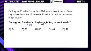 Sayı Problemleri Test 1 Soru 10 [upl. by Adnyc]