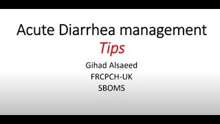 Acute diarrhea management Tips [upl. by Debee]