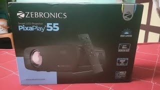 ZEBRONICS PIXAPLAY 55 Smart Projector Review [upl. by Leid]