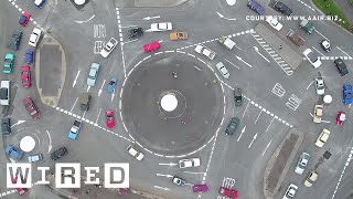 See How an Insane 7Circle Roundabout Actually Works  WIRED [upl. by Anialed]