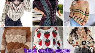 Crochet sweaterstrending winter wearing [upl. by Nyrehtak]