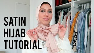 How To Wear Satin Hijabs [upl. by Gershon538]