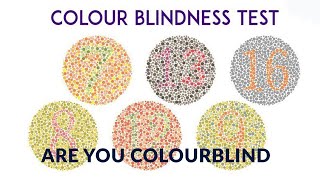 Color blindness test test for color blindishihara testSatyendra Mishra [upl. by Goles]