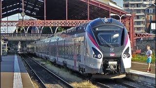 Trains de voyageurs sur la ligne 4 SNCF ParisMulhouse en gare de Troyes et ses environs [upl. by Dulcle]