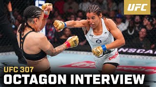 Julianna Peña Octagon Interview  UFC 307 [upl. by Nodnrb]