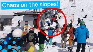 Terrifying Ski Lift Malfunction in Georgia [upl. by Aubine594]