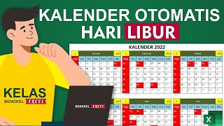 Cara Membuat Kalender Otomatis Hari Libur di Microsoft eXcel [upl. by Schreibe]