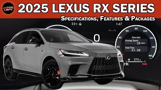 2025 Lexus RX Series  Specifications Features amp Packages [upl. by Wayne108]