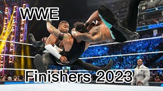 WWE All Finishers 2023 male [upl. by Mullac]