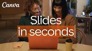 Canva Presentations  Generate slides in seconds [upl. by Ycnuahc]