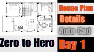 How to create house Plan in Auto Cad How to make Floor Plan In Auto Cad [upl. by Dougald]