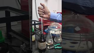 Solution preparation Acid gas generation testing adding silver Nitrate AgNO3 in both flask A amp B [upl. by Down334]