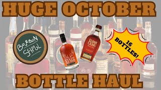 October bourbon 16 Bottle Haul [upl. by Kinny367]