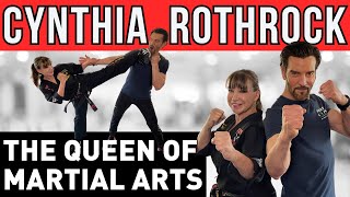 Cynthia Rothrock  Queen of Martial Arts and Action Film Star Teaches Tony Horton Kung Fu [upl. by Leiruh]