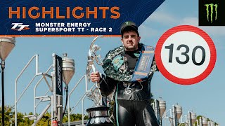 Monster Energy Supersport TT Race 2  Highlights  2023 Isle of Man TT Races [upl. by Nur]