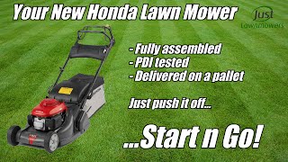 Honda Lawn Mowers with Start n Go [upl. by Drugge]