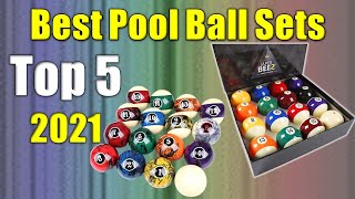 Pool Ball Sets  Top 5 Best Pool Ball Sets 2021 [upl. by Prady646]