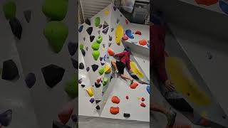 Orange Holds Yellow Circuit V3V4 Comment With Advice bouldering [upl. by Yeltnarb]