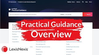 Practical Guidance Overview I LexisNexis Australia® [upl. by Dale]