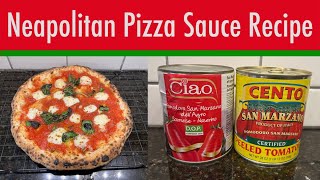 Super Easy Neapolitan Pizza Sauce Recipe [upl. by Edieh]