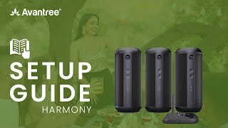 How to Set up Multiroom Bluetooth Speaker System Avantree Harmony for Home amp Garden Parties [upl. by Zigmund]