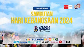 PENUH Perbarisan Dan Perarakan Sambutan Hari Kebangsaan 2024  31 Ogos 2024 [upl. by Rosinski]