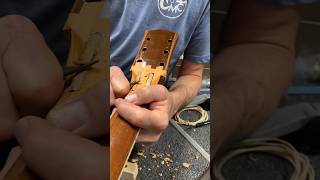 Gibson Headstock Repair gibson repair [upl. by Neellek]