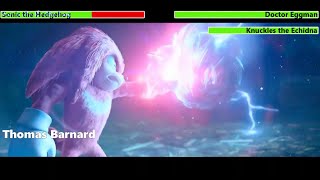 Sonic the Hedgehog vs Knuckles the Echidna First Fight with healthbars [upl. by Whittaker]