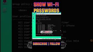 How To Find WiFi Passwords using CMD [upl. by Soiritos]