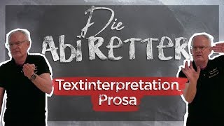 Deutsch Abitur 2018 Prosa Interpretation  Die Abi Retter 3 [upl. by Kane152]