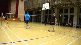 MD北極熊陳賢三vs洪錦桻呂宗憲20140302孚瑪FUMA Badminton [upl. by Esau]