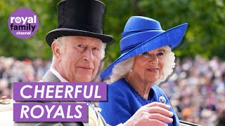 King Charles and Queen Camilla Lead Royal Procession at Ascot [upl. by Orsola]