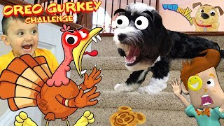 PUPPY vs STAIRS OREO GURKEY TURKEY CHALLENGE  SONG FUNnel Family Music Video Vision [upl. by Corotto41]