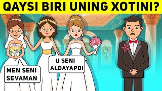 QAYSI BIRI UNING XOTINI YANGI MANTIQIY SAVOLLAR NECHTASIGA TOGRI JAVOB BERA OLASIZ [upl. by Uhn]