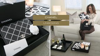 Chanel unboxing wallet on chain black [upl. by Cyndi]