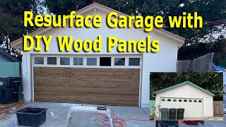 Resurface Your Garage Door with Modern Wood Panels [upl. by Previdi]