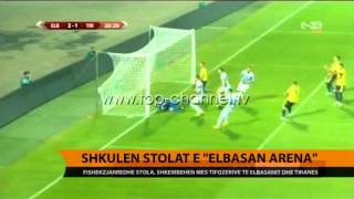 ElbasaniTirana përplasje mes tifozëve në “Elbasan Arena”  Top Channel Albania  News  Lajme [upl. by Markos50]