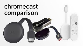 Chromecast Model Compare Review  Classic and Google TV  4k  HD [upl. by Atsahs814]