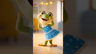 So cute frog dancing with El Baile del Sapito song frog frogdance lulipampin [upl. by Ori]