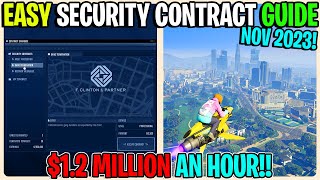 New Easy SECURITY CONTRACT GUIDE In GTA 5 Online 2023 Best Way To Make Money In GTA 5 Online [upl. by Uel]