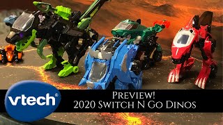 Preview VTECH 2020 Switch N Go Dinos  Toy Fair 2020 [upl. by Duarte752]