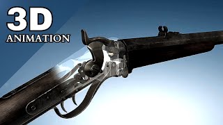 3D Animation amp Facts How a Sharps Rifle worked [upl. by Adnahs]