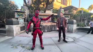 StarLord and Deadpool perform The Swayze Guardians of the Galaxy Awesome Dance Off [upl. by Tinor]