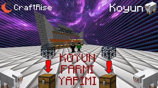 CraftRise Skyblock Otomatik Koyun Farmı [upl. by Ynafetse521]