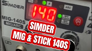 The SIMDER MIG 140 is a great welder for on the go or in the garage with MiGstick 110220V [upl. by Hauser]