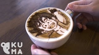 His 2D3D Latte Art Skills Are Over 9000 [upl. by Livy]