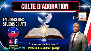 Culte dAdoration live sur MEODH Haïti Past Luckenson Joseph 210624 [upl. by Eibloc699]