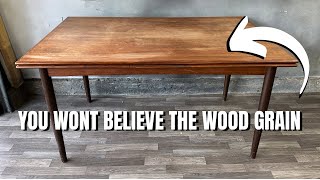 HOW TO RESTORE A MID CENTURY MODERN DINING TABLE  FURNITURE FLIPPING SIDE HUSTLE MADE EASY [upl. by Dang]